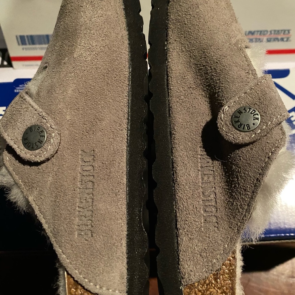 Birkenstock Boston fur stone assorted new - Picture 3 of 7
